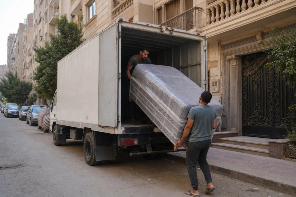 تحميل مرتبة متغلفة في عربية نقل أثاث
